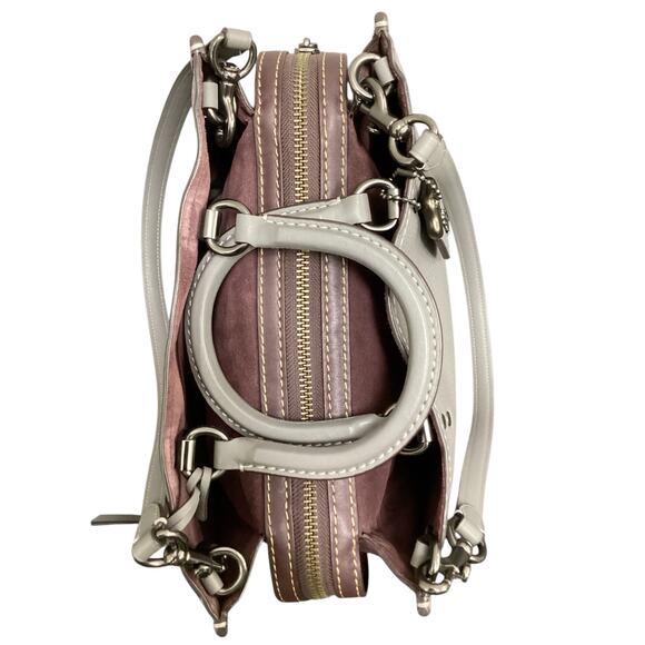 Coach Purse Women’s 1 Size #23755 Rogue31 Genuine Pebbled Leather Dust Bag Gray - Picture 6 of 13